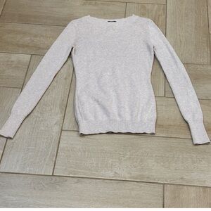 Express Soft Beige Knit Crewneck Sweater